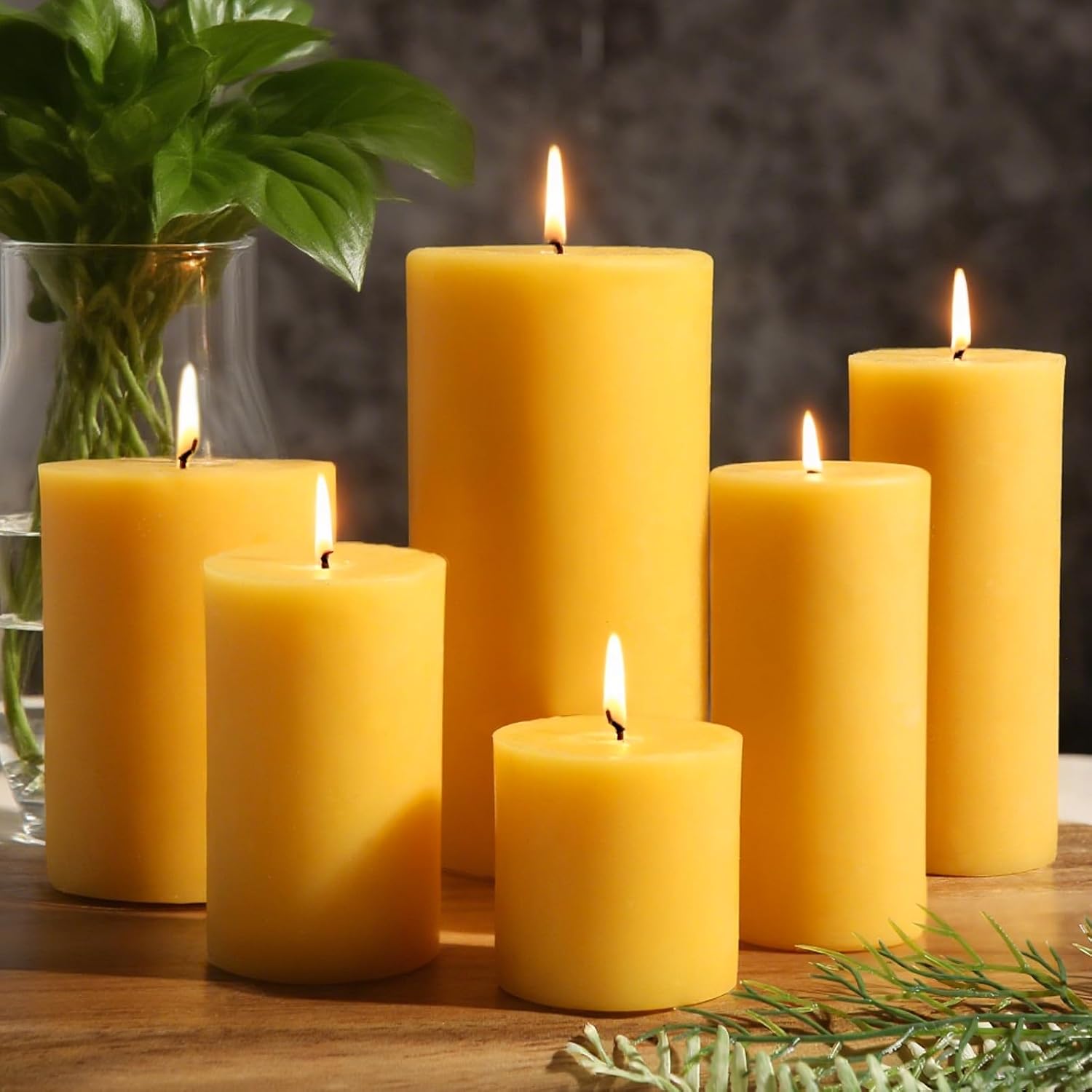 Set Lilin Lebah 6 Buah, Lilin  - Home Fragrance Non Toxic ulasan dan harga